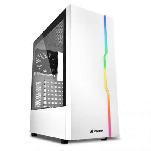 CAIXA SHARKOON RGB SLIDER ATX 2XUSB3.0 2XUSB2.0 BRANCO