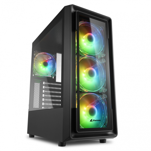 CAIXA SHARKOON TK4 RGB ATX 2XUSB3.0 1XUSB2.0