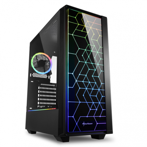 CAIXA SHARKOON LIT 100 ATX 2XUSB3.0 RGB PRETO