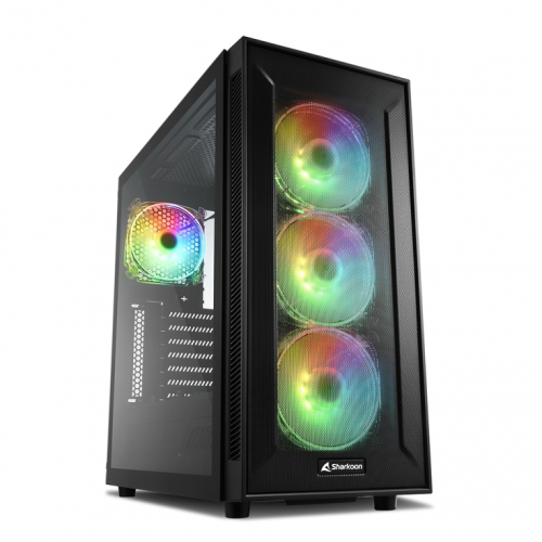 CAIXA SHARKOON TG6M ATX 2XUSB3.0 2XUSB2.0 RGB