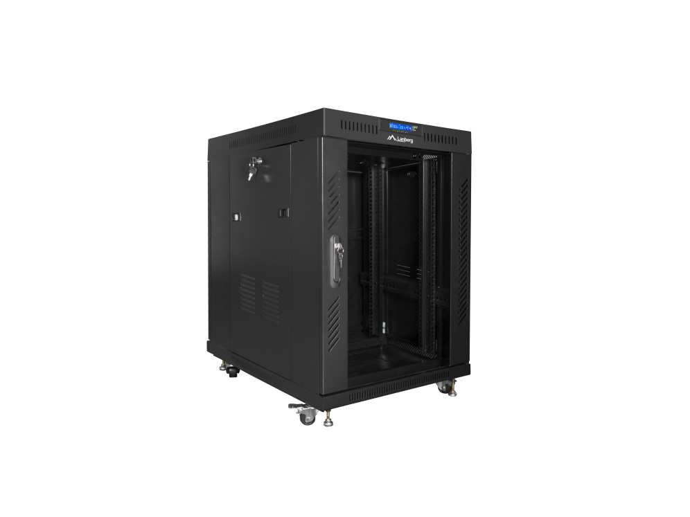 ARMARIO LANBERG RACK 19” 15U 800X1000 LCD PUERTA CRISTAL FLAT PACK
