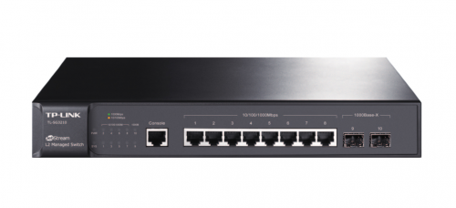TP-LINK 8-Port Gigabit L2,Managed,2 x 1000Mbps SFP,Auto MDI/MDIX