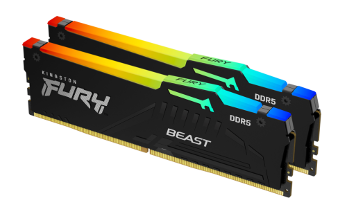 MEMORIA RAM DDR5 KINGSTON 2X32GB KIT 5600 FURY BEAST RGB EX