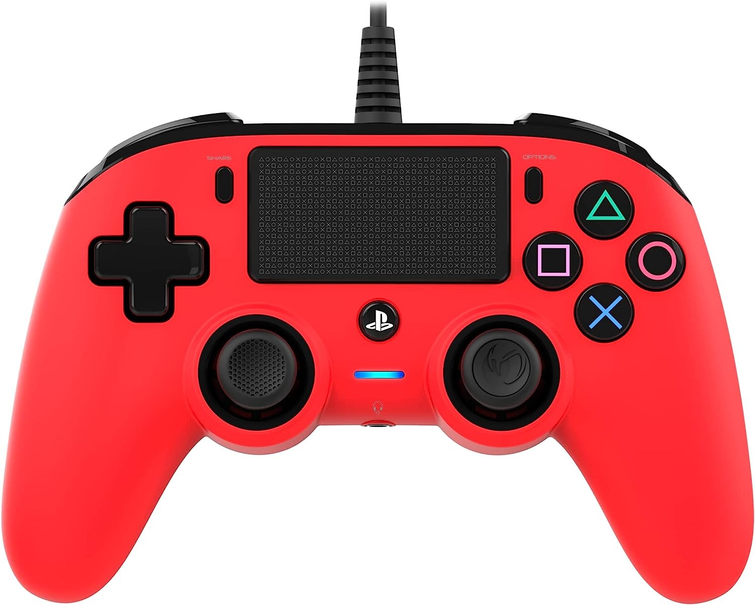 GAMEPAD NACON OFICIAL PS COM CABO COMPACT VERMELHO PS4