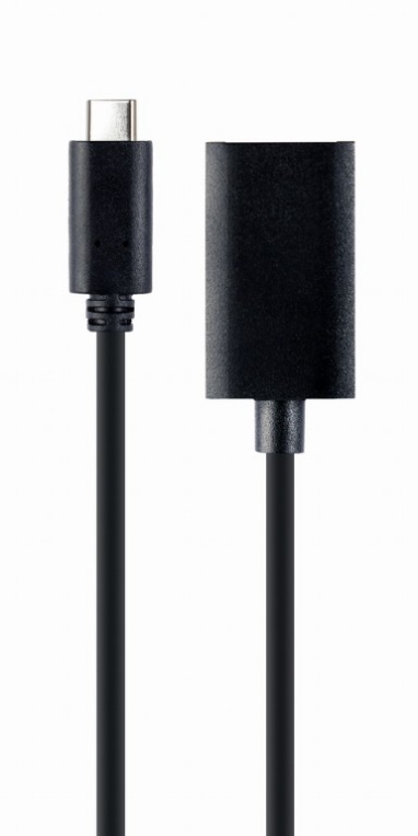 CABO ADAPTADOR USB TIPO-C A DISPLAYPORT 4K 15 CM PRETO