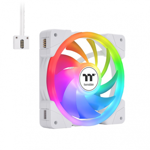 VENTILADOR THERMALTAKE SWAFAN EX14 ARGB PACK 3UDS BRANCO