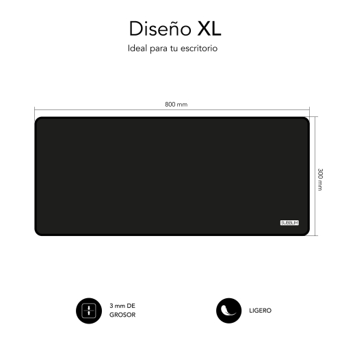 PACK SUBBLIM HARMONY MOUSEPAD XL + WIRELESS MOUSE BLACK