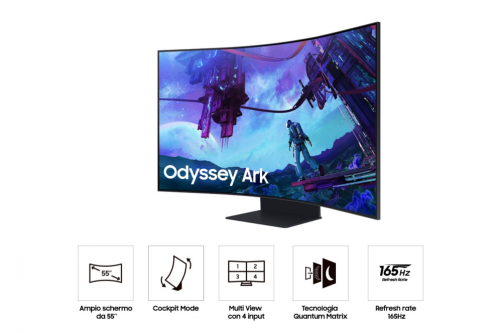 MONITOR MONITOR SAMSUNG ODYSSEY 55""4K Ultra HD LED 165 Hz 1ms Preto