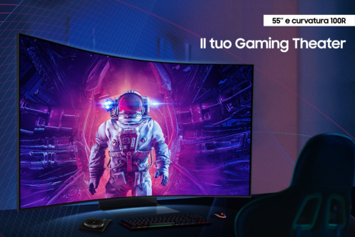 MONITOR MONITOR SAMSUNG ODYSSEY 55""4K Ultra HD LED 165 Hz 1ms Preto
