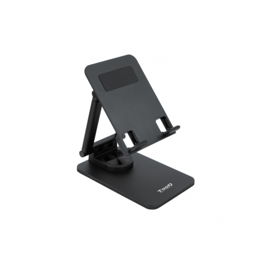 Suporte de secretária ajustável Tooq para telemóveis ou tablets até 12,9"- Preto