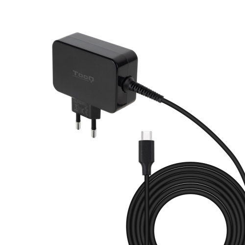 CARREGADOR TOOQ PORTATIL GAN USB-C PD 65W PRETO