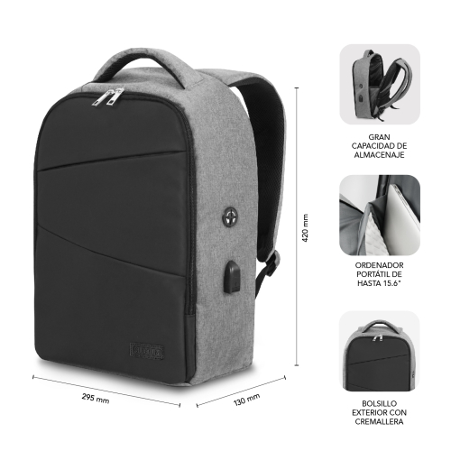 MOCHILA SUBBLIM SECURE V2 AP ANTITHEFT BACKPACK 16"BLACK