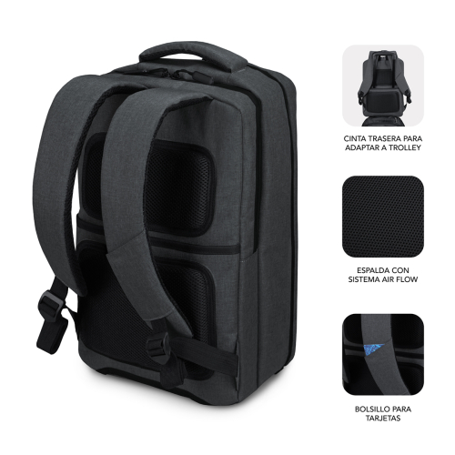 MOCHILA SUBBLIM TRAVELLER AIRPADDING BACKPACK 15,6"GREY