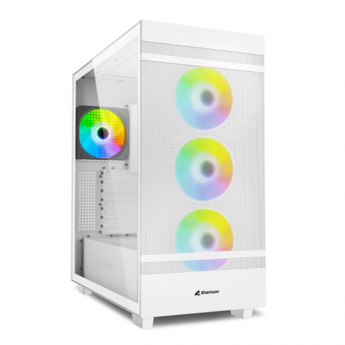 CAIXA SHARKOON REBEL C50 RGB ATX 2XUSB3.0 BRANCO