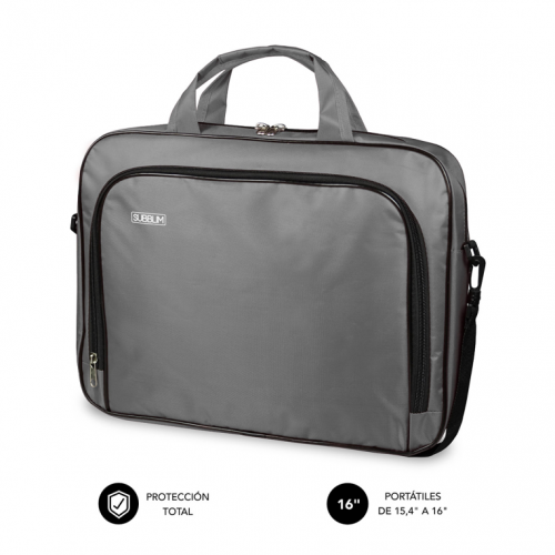 MALA SUBBLIM OXFORD LAPTOP BAG 15,4-16"CINZA