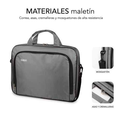MALA SUBBLIM OXFORD LAPTOP BAG 15,4-16"CINZA