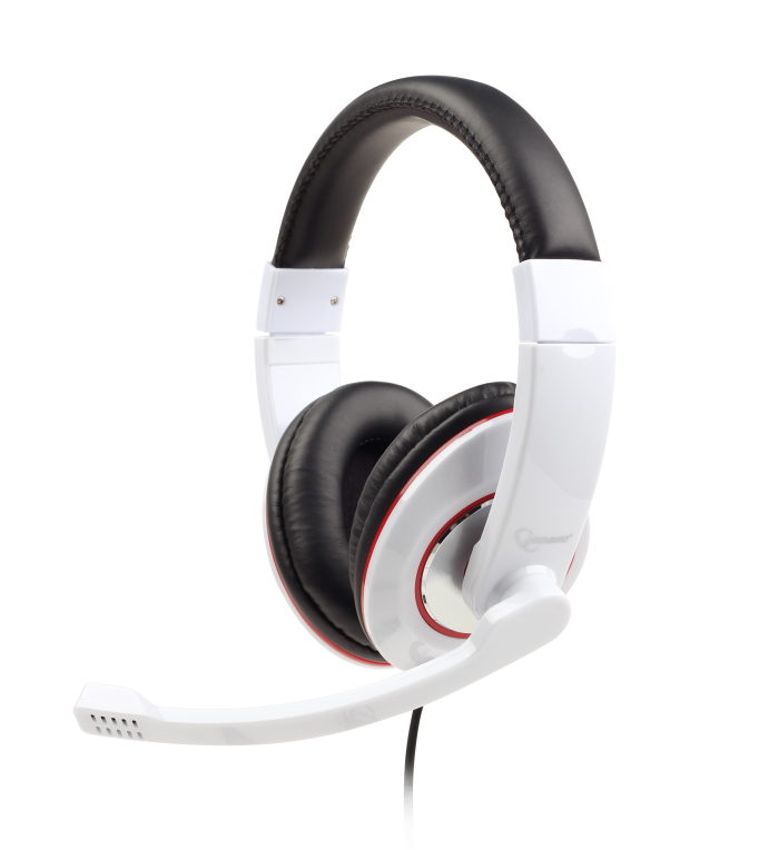 Auscultadores Gembird Stereo MHS-001 3.5MM Branco Brilhante