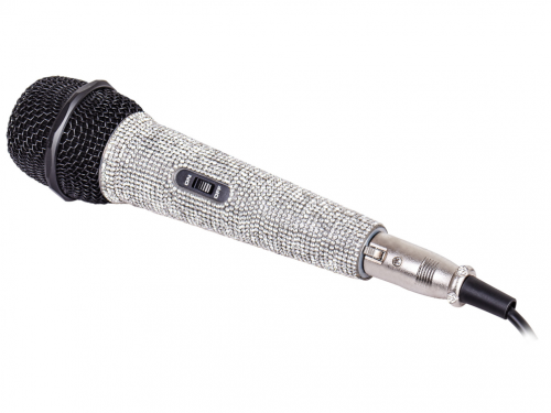 MICROFONE DINÂMICO UNIDIRECIONAL EFEITO DIAMANTE COM CABO TREVI EM 30 STAR