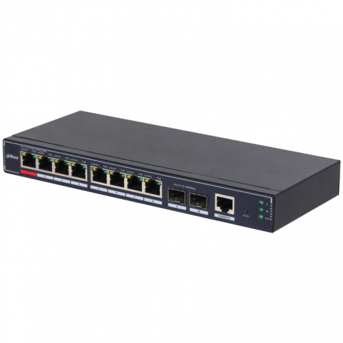 SWITCH IT DAHUA DH-SG4010P-2F 10-PORT MANAGED DESKTOP GIGABIT SWITCH 8-PORT POE