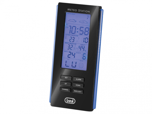 ESTAÇÃO METEOROLÓGICA COM SENSOR EXTERNO TREVI ME 3108 RC PRETO
