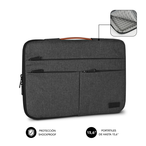 CAPA PORTATIL SUBBLIM AIR PADDING 360 SLEEVE 15,6"DARK GREY