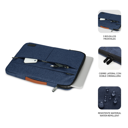 CAPA PORTATIL SUBBLIM AIR PADDING 360 SLEEVE 15,6"BLUE