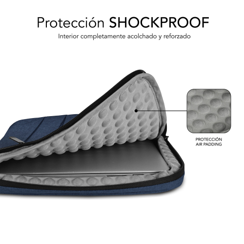 CAPA PORTATIL SUBBLIM AIR PADDING 360 SLEEVE 15,6"BLUE