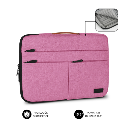 CAPA PORTATIL SUBBLIM AIR PADDING 360 SLEEVE 15,6"PINK