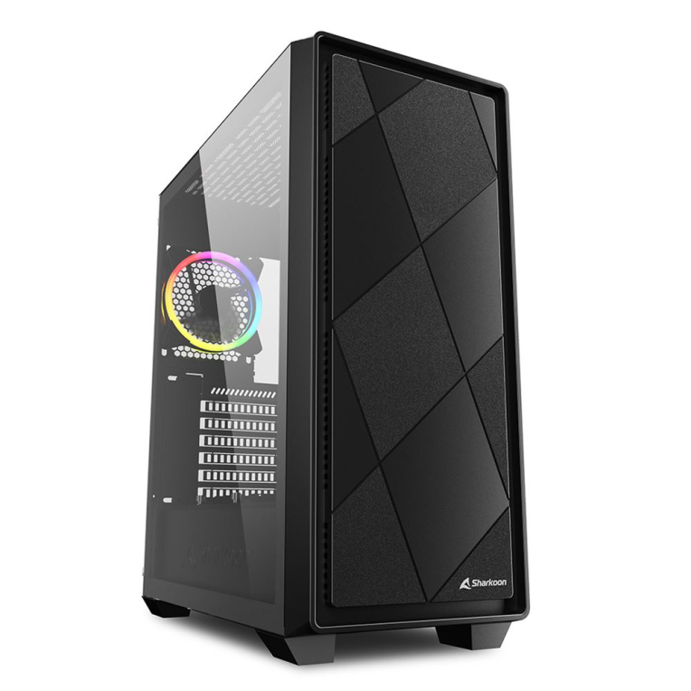 CAIXA SHARKOON ATX MIDI VS8 RGB PRETO