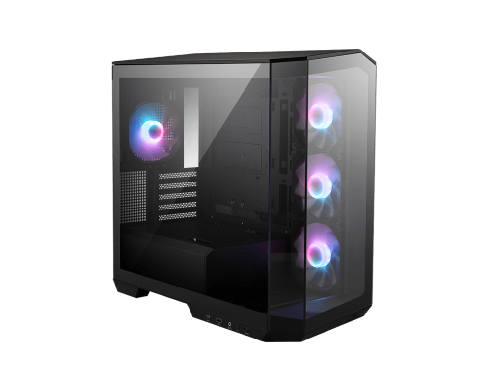 Caixa Gaming MSI MAG PANO M100R PZ ATX RGB Preto