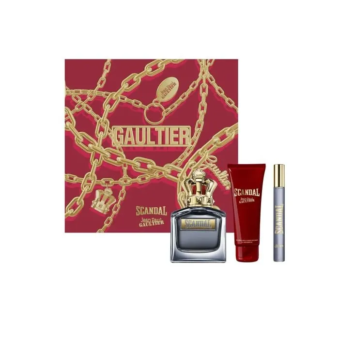 Jean Paul Gaultier Scandal for Him Eau de Toilette Spray 100ml Coffret 3 Peças