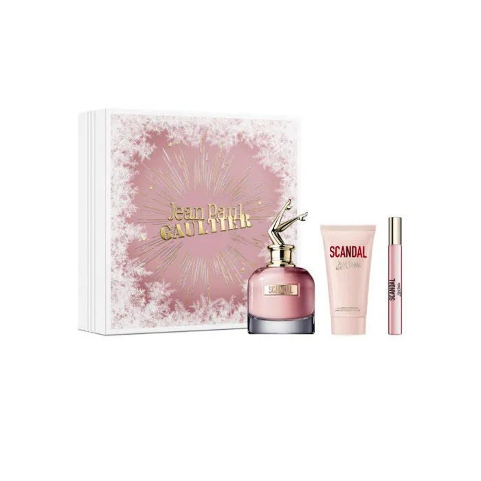 Jean Paul Gaultier Scandal Eau De Perfume Spray 80ml Coffret 3 Peças Christmas 2023