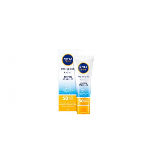 Protetor Solar Nivea Sun Moisturizing Facial Brightness Control SPF50 50ml