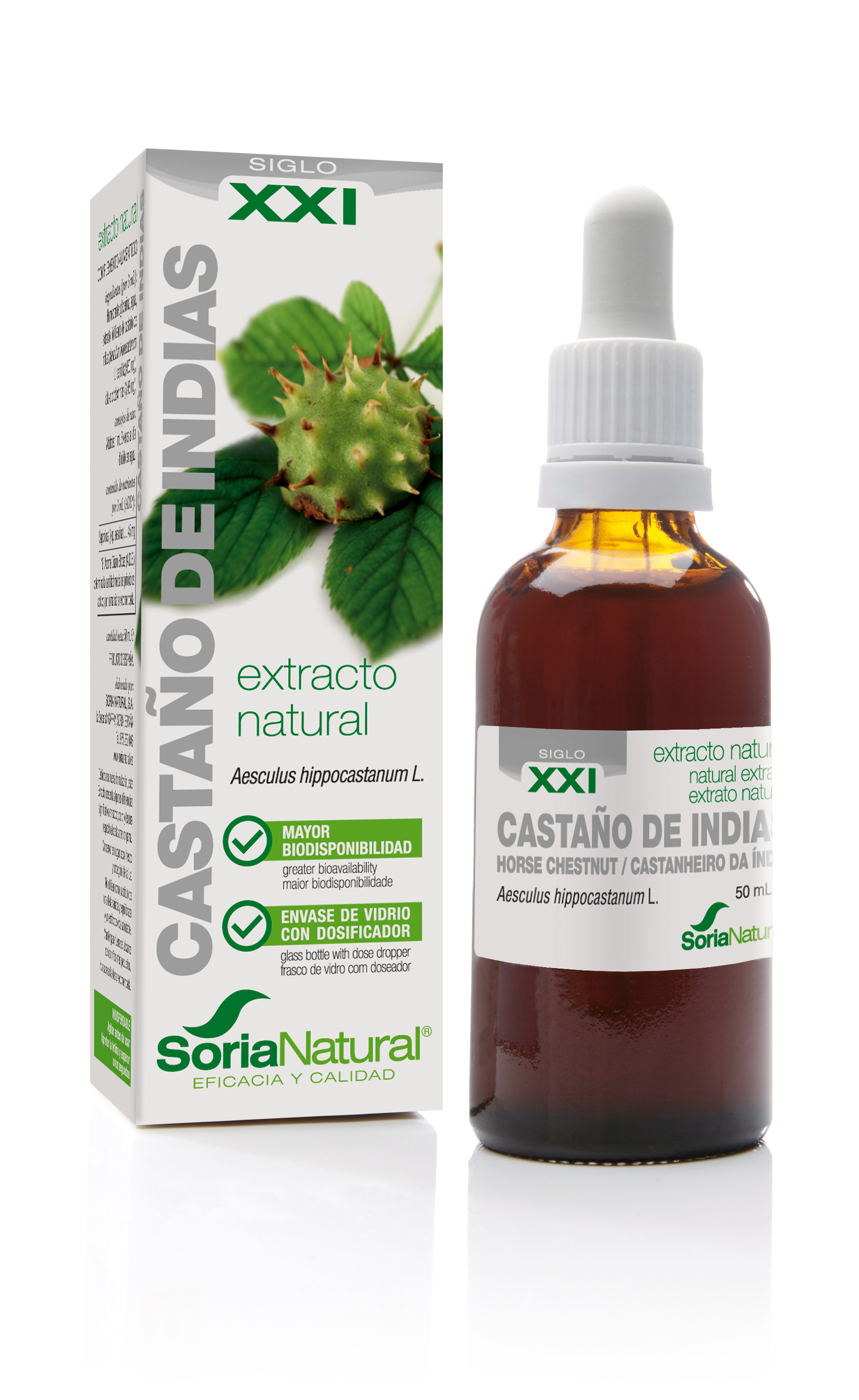 Soria Natural Extrato de Castanheiro-das-índias Fórmula Xxi 50ml