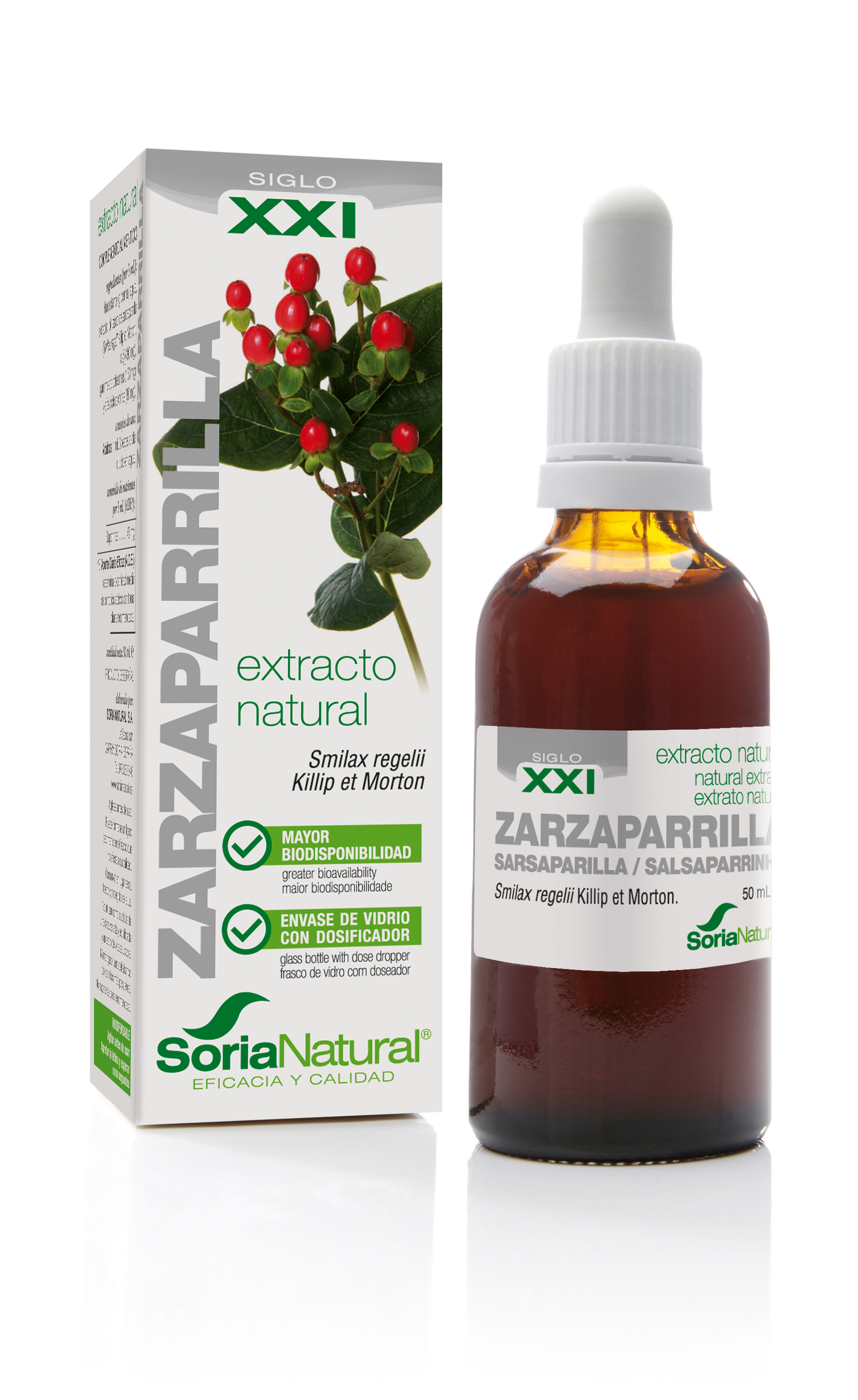 Soria Natural Extrato de Salsa Parrilha Fórmula Xxi 50ml