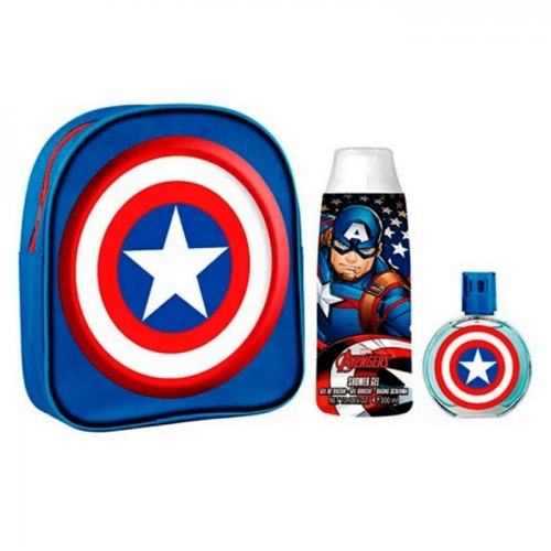 Captain America Eau De Toilette Spray 50ml Set 3 Peças