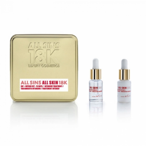 All Sins 18k All Skin Efg Oxygen 15 Days Intensive Treatment Set 2 Peças