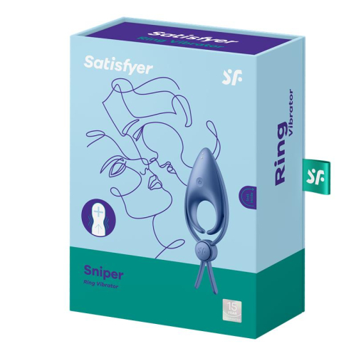 SATISFYER Anel Peniano Sniper Azul