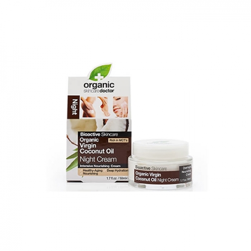 Dr Organic Virgin Coconut Oil Creme Hidratante De Noite 50ml