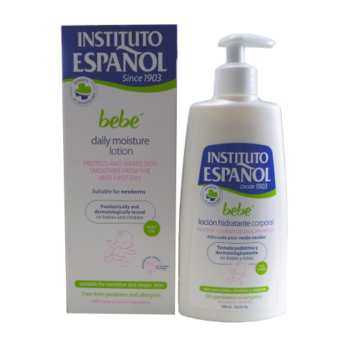 Instituto Español Bebé Loção Corporal Hidratante ReciÉn Nacido Piel Sensible Sin Alergenos 300ml
