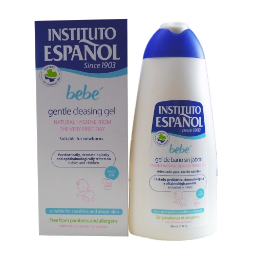 Instituto Español Bebé Gel De Banho Sin Jabón Recién Nacido Piel Sensible Sin Alérgenos 500ml