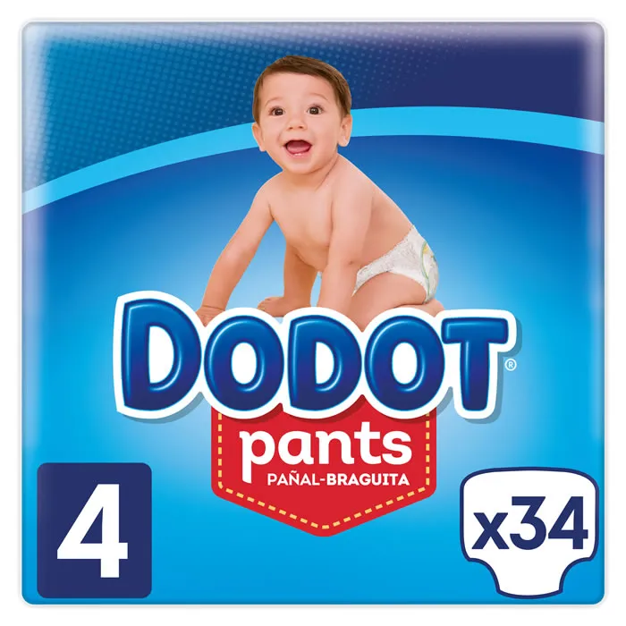 Dodot Pants Pañal-Braguita T-4 34 Unidades