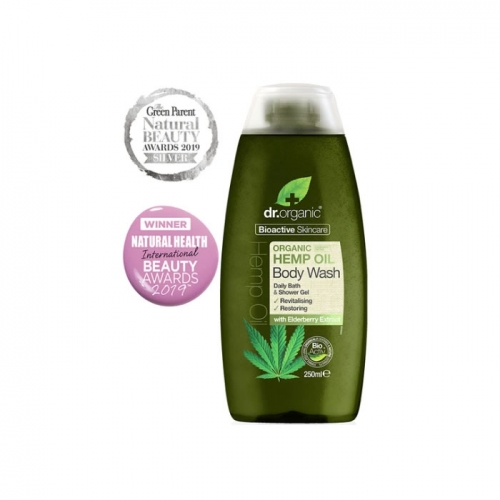 Dr. Organic Bio Óleo de Cânhamo Gel de Banho 250ml