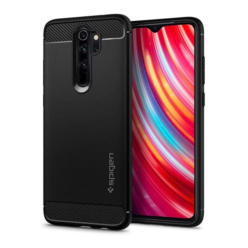 CAPA SPIGEN RUGGED ARMOR XIAOMI REDMI NOTE 8 PRO MATTE BLACK (ACS00268)