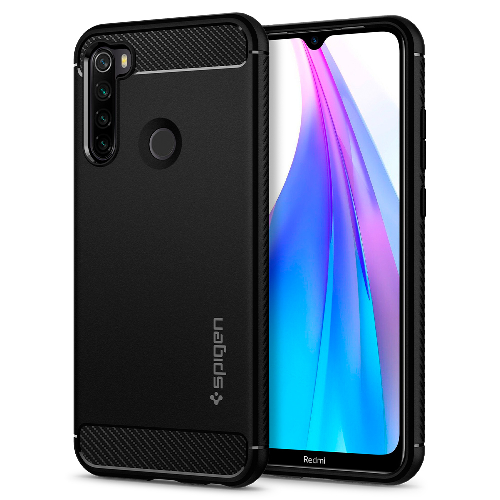 CAPA SPIGEN RUGGED ARMOR XIAOMI REDMI NOTE 8T MATTE BLACK (ACS00693)
