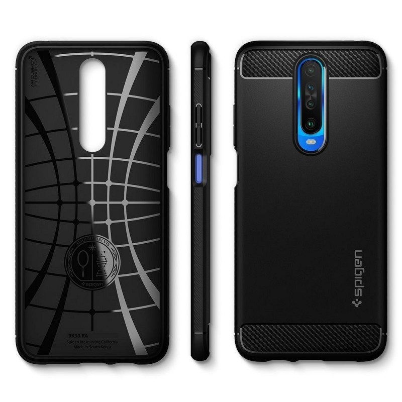 CAPA SPIGEN XIAOMI POCOPHONE X2 RUGGED ARMOR MATTE BLACK