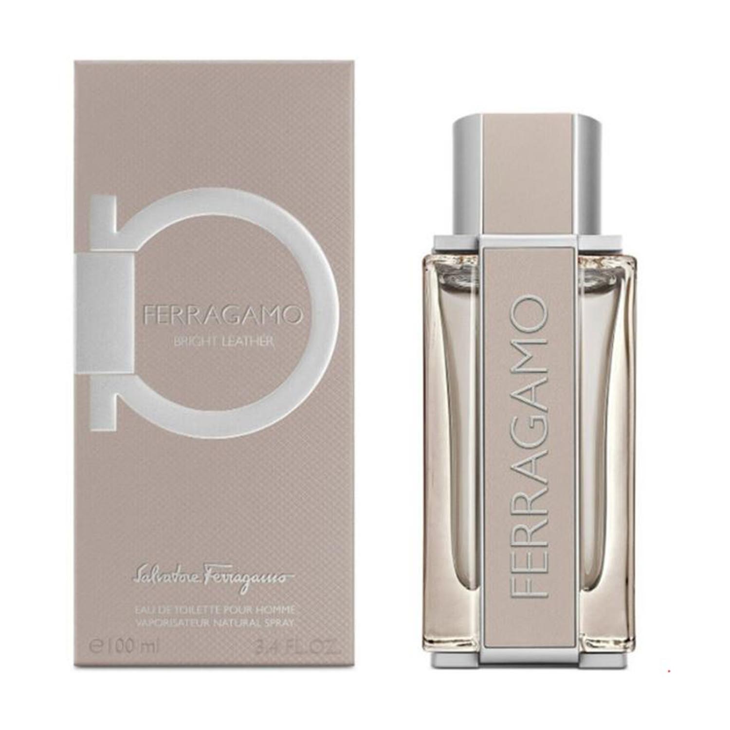 Salvatore Ferragamo Bright Leather Homme Eau De Toilette Spray 100ml