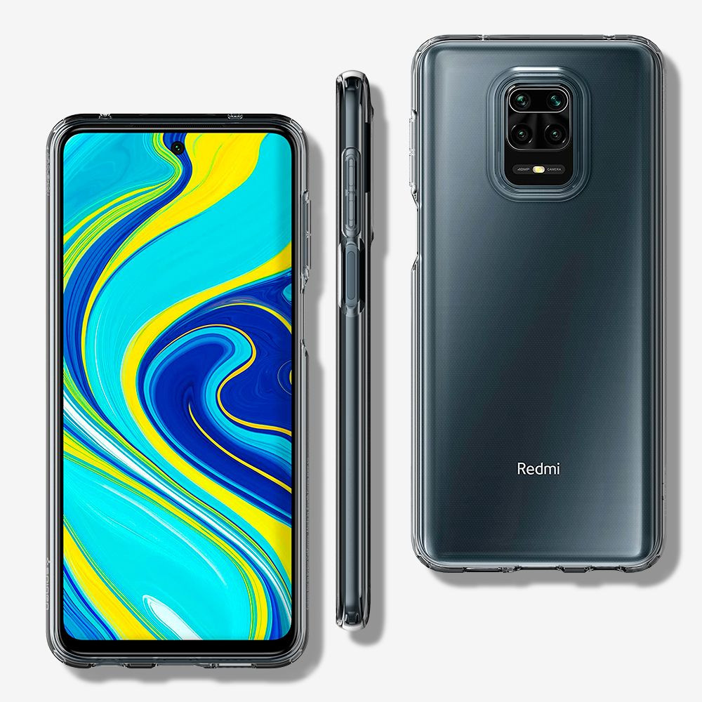 CAPA SPIGEN XIAOMI REDMI NOTE 9S | NOTE 9 PRO LIQUID CRYSTAL CLEAR (ACS01190)