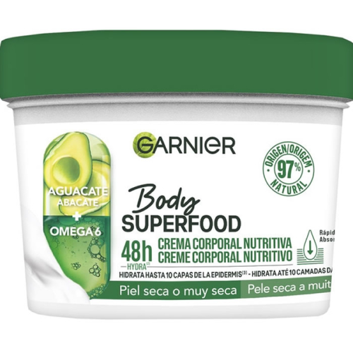 Garnier Body Superfood Creme Corporal Nutritiva Aguacate 380ml
