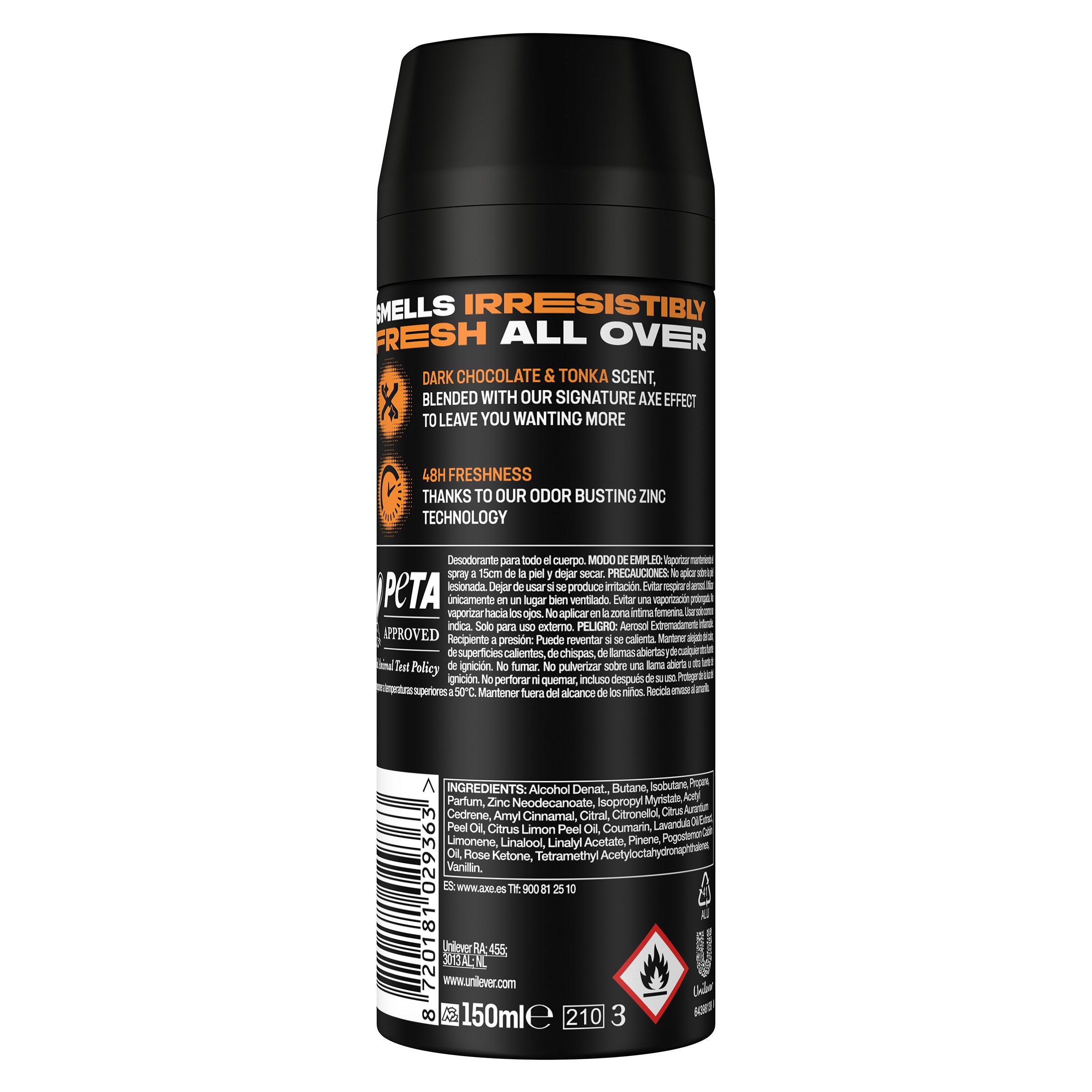 Axe Gold Temptation 48h Desodorizante Vapor 150ml